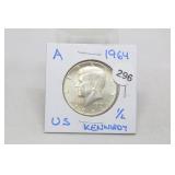 1964 Silver Kennedy Half Dollar