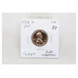 1962 Proof Lincoln Cent
