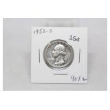1952-S Washington 25c 90% Silver