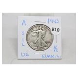 1943 Silver Walking Liberty half