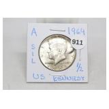 1964 Silver Kennedy Half Dollar