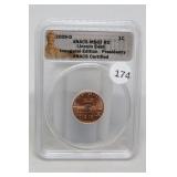 2009-d Anacs MS67 RD Lincoln Cent- Inaugural