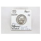 1942 Proof Type II Cameo Nickel