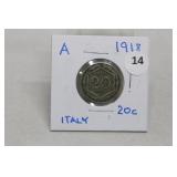 1918 Italy 20 Cents