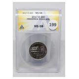 2017-d  MS68 Frederick Douglas ATB Quarter