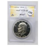 1976-s PF67 Silver Eisenhower Dollar