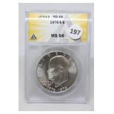 1976-s MS66 Silver Eisenhower Dollar