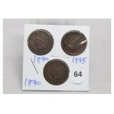 (3) Indian Head Cents