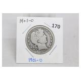 1901-o Barber Half Dollar