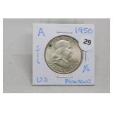 1950 Silver Franklin Half