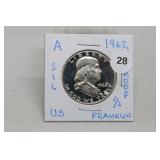 1962 Silver Proof Franklin Half