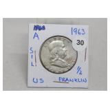 1963 Silver Franklin Half
