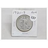 1921-s Walking Liberty Half Dollar