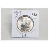 1964-d BU Silver Kennedy Half Dollar