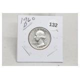 1960-d Silver Washington Quarter