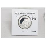 2012-s Acadia ATB Proof Silver Quarter