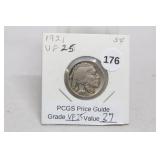 1921 VF Buffalo Nickel