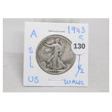 1943-s Walking Liberty Half