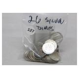 Bag of (26) Silver Dimes