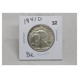 1941-d Walking Liberty Half Dollar