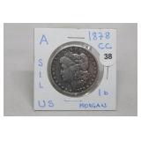 1878-cc Morgan Sillver Dollar