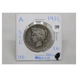 1921 KEY DATE Peace Dollar