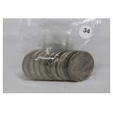 Bag of 10 40% Silver Kennedy Half Dollars