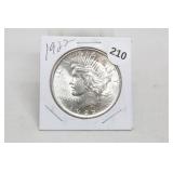 1922 UNC Peace Dollar