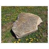 Big flat landscaping rock