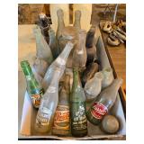 Vintage pop bottles