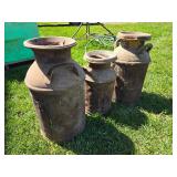 Vintage milk cans