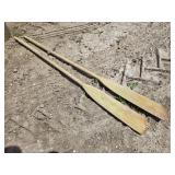 Wooden oars