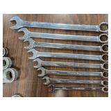 Snap-on SAE combination wrench set