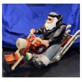 Large Santa on Motorcycle - YULE-1