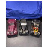 (3) 1/24 1934 Ford Coupe Diecast Lot
