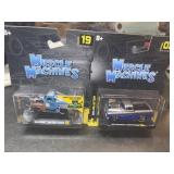 Muscle Machines Lot - 55 Chevy / 49 Ford Pickups