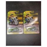 (2) 2008 Hot Wheels GROUNDHOG DAYS BAD BAGGER
