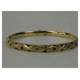 14K Yellow Gold Ladies Bangle Bracelet