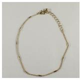 14k Yellow Gold Anklet