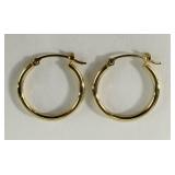 14KT Yellow Gold Hoop Ear Rings