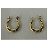 14K Yellow Gold Hoop Earrings
