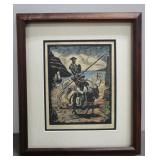 Castells Martí, "Don Quijote en Barcelona", Print