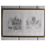 Unknown, "The Old House" & "Cathedral", Print