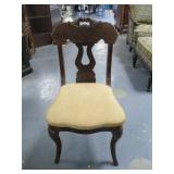 Wood Cushioned Chair