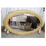 Antique Wall Mirror in Wood Frame