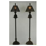 Set of Two Artichoke Design Table Lamps w/ Shades