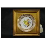 Vintage Framed Mark Roberts Plate Depicting Pear