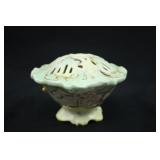 Vintage Porcelain Flower Frog Vase