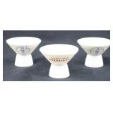 (3) GEKKEIKAN FINEST PORCELAIN CHINA SAKE CUPS
