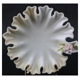 PORCELAIN RING DISH WITH FLOWER ADORNMENT